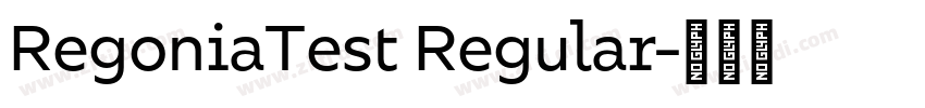 RegoniaTest Regular字体转换